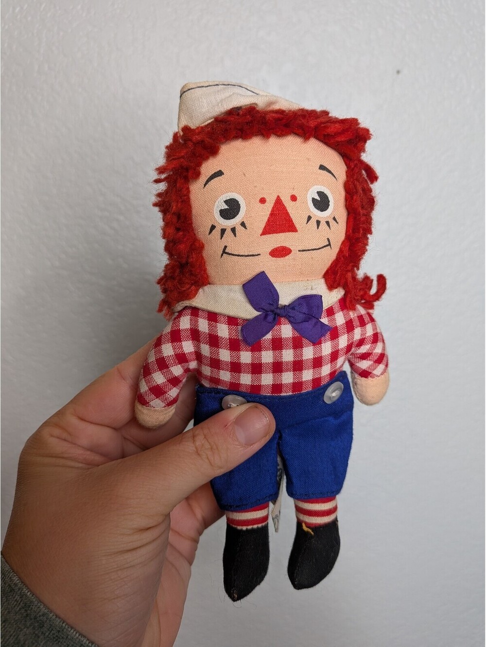 Vintage Knickerbocker Raggedy Andy Cloth Doll Sailor Outfit